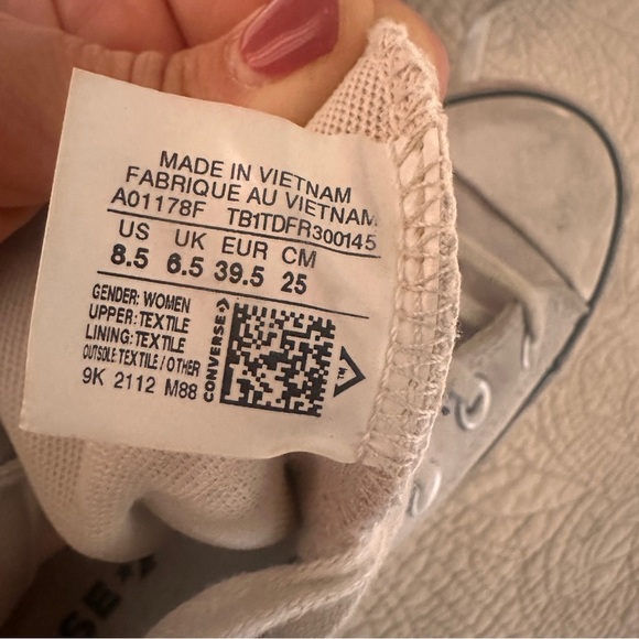 Converse Chuck Taylor Platform High Tops Lavender Purple Canvas Y2K Size 8.5 - Picture 10 of 16